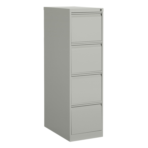 Classeur vertical, Acier, 4 tiroirs, 15-1/7" la x 25" p x 52" h, Gris Quali-T-Solutions