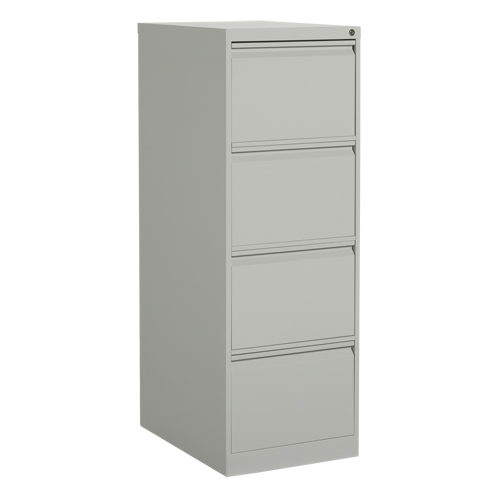 Classeur vertical, Acier, 4 tiroirs, 18-1/7" la x 25" p x 52" h, Gris Quali-T-Solutions