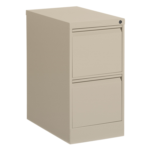 Classeur vertical, Acier, 2 tiroirs, 15-1/7" la x 25" p x 29" h, Beige Quali-T-Solutions