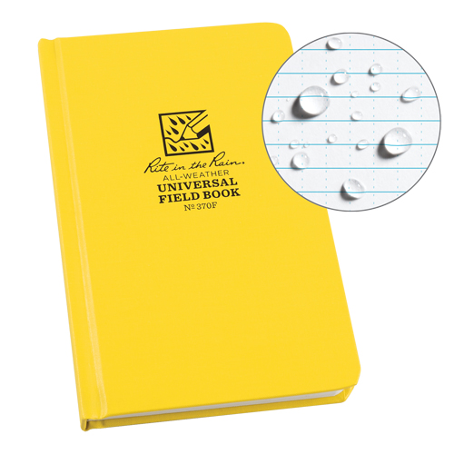 Livre reli&eacute;, Couverture rigide, Jaune, 160 Pages, 4-5/8" , 7-1/4"  Quali-T-Solutions