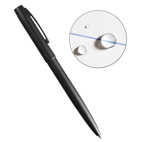 All-Weather Metal Pen, Blue, 0.8 mm, Retractable Quali-T-Solutions