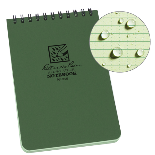 Pocket Top-Spiral Notebook, Soft Cover, Green, 100 Pages, 4" W x 6" L Quali-T-Solutions