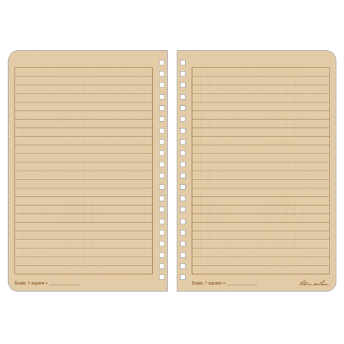 Side-Spiral Notebook, Soft Cover, Tan, 64 Pages, 4-5/8" W x 7" L Quali-T-Solutions