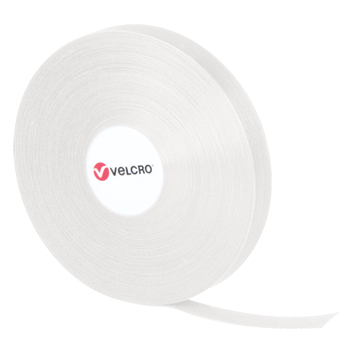 QWIK Fastener Ties, Hook & Loop, 25 yds x 3/4", Self-Grip, White Quali-T-Solutions