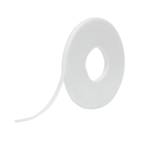 Ruban d'attaches One-Wrap, Boucle et crochet, 25 vg x 1/2", Auto-aggripant, Blanc Quali-T-Solutions