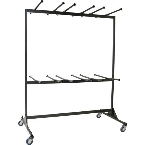 Chariot pour chaises pliantes &agrave; deux c&ocirc;t&eacute;s Quali-T-Solutions