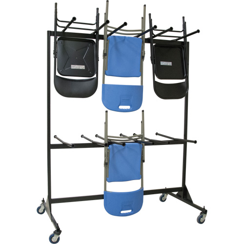 Chariot pour chaises pliantes &agrave; deux c&ocirc;t&eacute;s Quali-T-Solutions