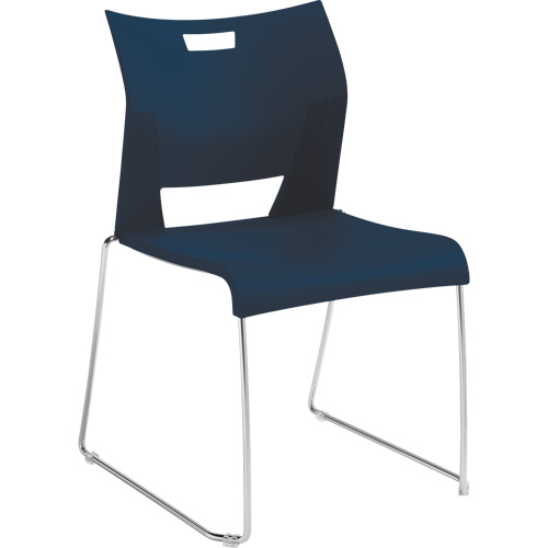 Duet Armless Training Chair, Plastic, 33-1/4" High, 350 lbs. Capacity, Blue Quali-T-Solutions