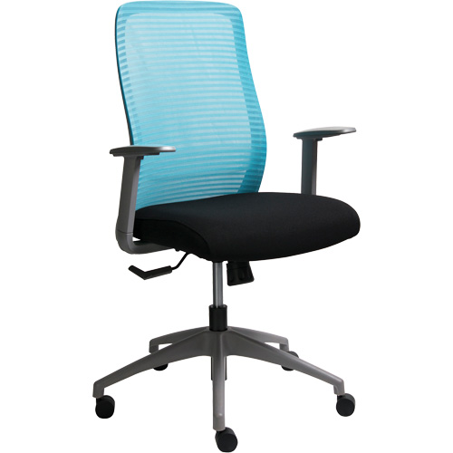 Era Series Adjustable Office Chair, Fabric/Mesh, Blue, 275 lbs. Capacity Quali-T-Solutions