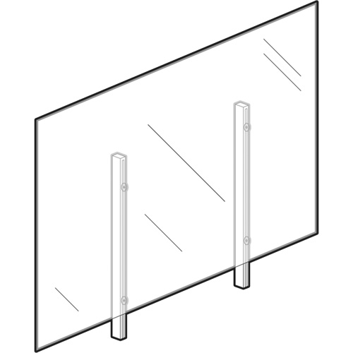 Vitre hygi&eacute;nique, 48" la x 36" h Quali-T-Solutions