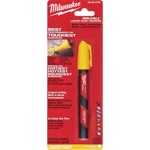 Inkzall Paint Marker, Liquid, Yellow Quali-T-Solutions