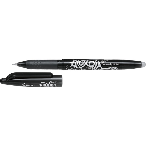 Stylo gel &agrave; bille Frixion, Noir, 0,7 mm Quali-T-Solutions
