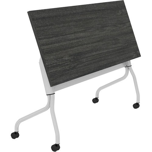 Table de formation &agrave; dessus rabattable Newland, 24" lo x 60" la x 29-1/2" h, Brun fonc&eacute; Quali-T-Solutions