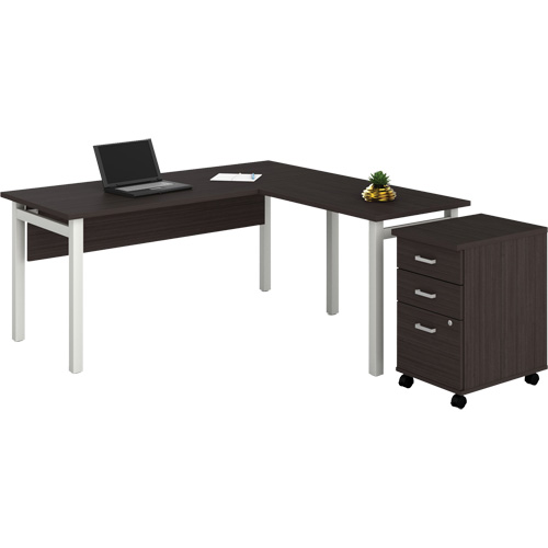 Bureau en "L" avec caisson Newland Quali-T-Solutions