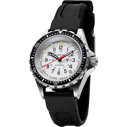 Montre automatique moyenne pour plongeur &eacute;dition arctique, Num&eacute;rique, &agrave; piles, 36 mm, Noir Quali-T-Solutions