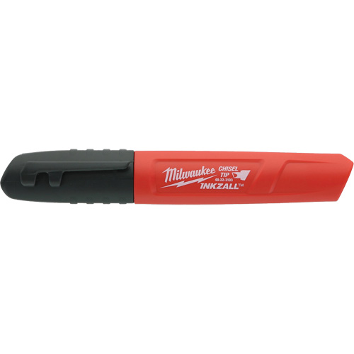 Inkzall Permanent Marker, Black, Chisel Tip Quali-T-Solutions