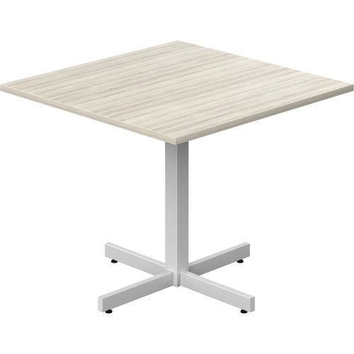 Newland Height-Adjustable Square Table, 36" L x 36" W x 29" H, 1" Top, Laminate, Tan Quali-T-Solutions