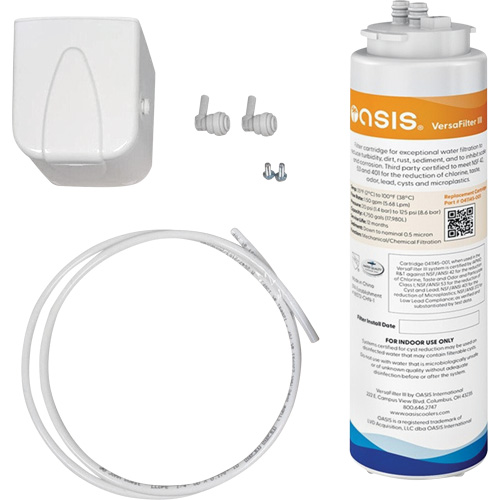 Trousse de filtre universel Versafilter III, Utilize avec Abreuvoirs OASIS/Remplisseurs de bouteille OASIS Quali-T-Solutions