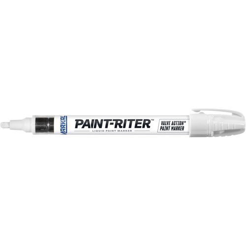 Marqueur &agrave; peinture Paint-Riter Valve Action, Liquide, Blanc Quali-T-Solutions