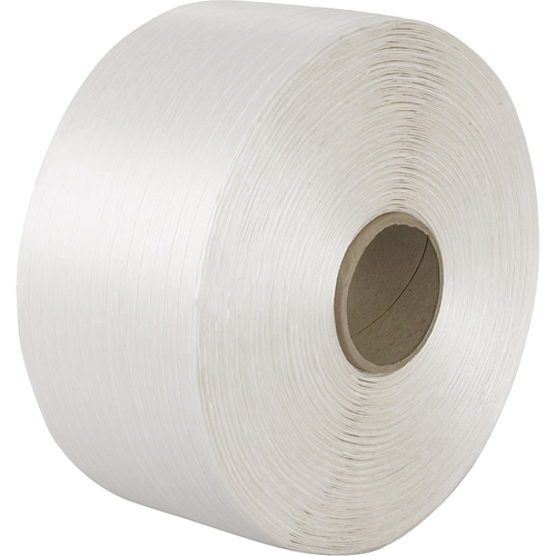 Woven Cord Strapping, Polyester Cord, 3/4" W x 2100' L, Manual Grade Quali-T-Solutions