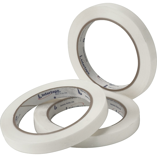 White General Purpose Strapping Tape, 2.7 mils Thick, 12 mm (47/100") x 54.864 m (180')  Quali-T-Solutions