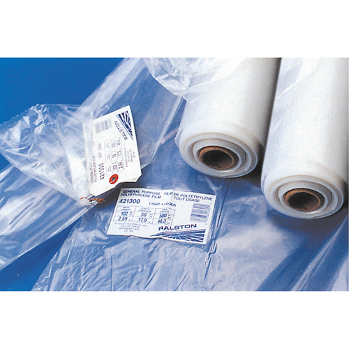 Feuille en poly - usage l&eacute;ger, 177' lo, 8-1/2' la Quali-T-Solutions