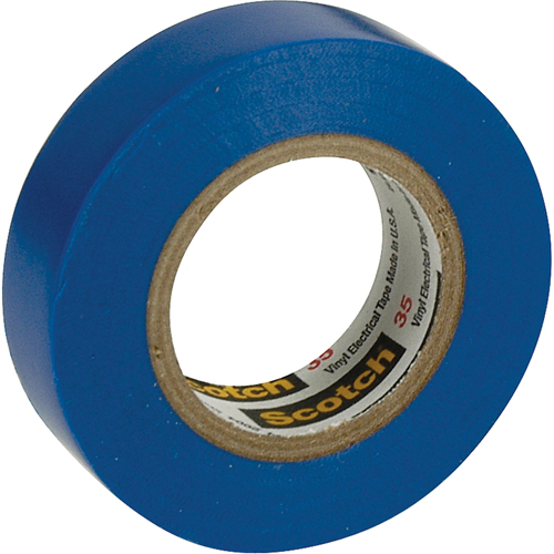 Scotch&reg; 35 Colour Coded Tape, 12.7 mm (1/2") x 20.1 m (66'), Blue, 7 mils Quali-T-Solutions