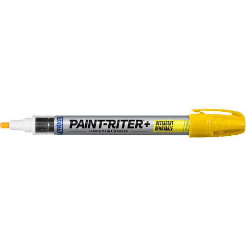 Paint-Riter&reg;+ Detergent Removable Paint Marker, Liquid, Yellow Quali-T-Solutions