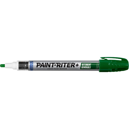 Paint-Riter&reg;+ Detergent Removable Paint Marker, Liquid, Green Quali-T-Solutions