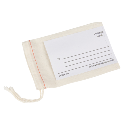 Sacs postaux en tissu avec &eacute;tiquette Quali-T-Solutions