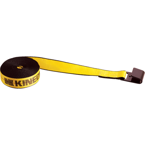 Tendeurs d'arrimage pour treuil, Crochet plat, 2" , 30' , Charge d'utilisation max. 3335 lb (1513 kg) Quali-T-Solutions