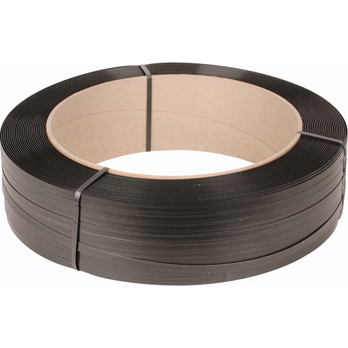 Feuillard, Polypropyl&egrave;ne, 1/2" la x 7200' lo, Noir, Calibre Machine Quali-T-Solutions