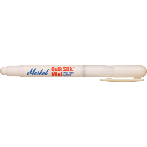 Mini marqueur de peinture Quik Stik, B&acirc;ton plein, Blanc Quali-T-Solutions