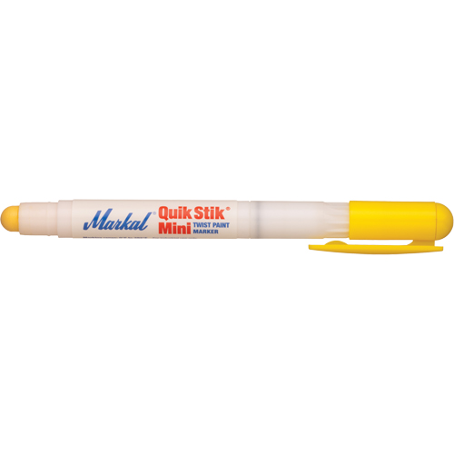 Mini marqueur de peinture Quik Stik, B&acirc;ton plein, Jaune Quali-T-Solutions