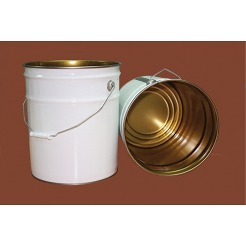 Seau avec couvercle, M&eacute;tal, 20 L Quali-T-Solutions
