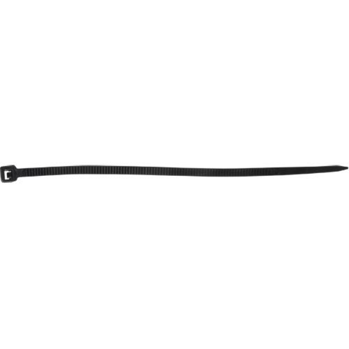 Attaches de c&acirc;bles, Longueur 4", R&eacute;sistance &agrave; la traction 18 lb, Noir Quali-T-Solutions