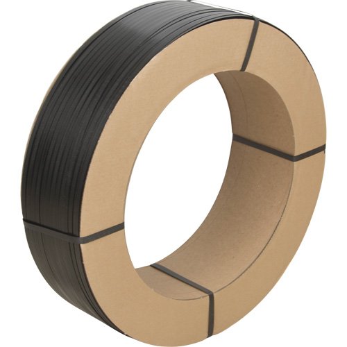 Strapping, Polypropylene, 1/2" W x 5600' L, Black, Manual Grade Quali-T-Solutions