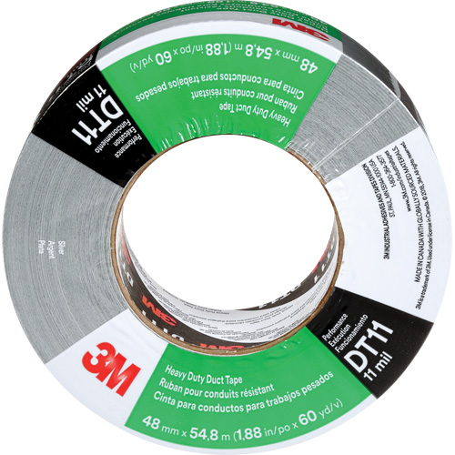 Ruban adh&eacute;sif robuste DT11, 11 mils, Argent, 48 mm (2") x 55 m (180') Quali-T-Solutions