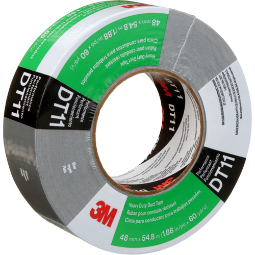 Ruban adh&eacute;sif robuste DT11, 11 mils, Argent, 48 mm (2") x 55 m (180') Quali-T-Solutions