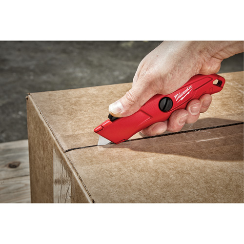 Self-Retracting Knife, 3/4", Steel, Metal Handle Quali-T-Solutions