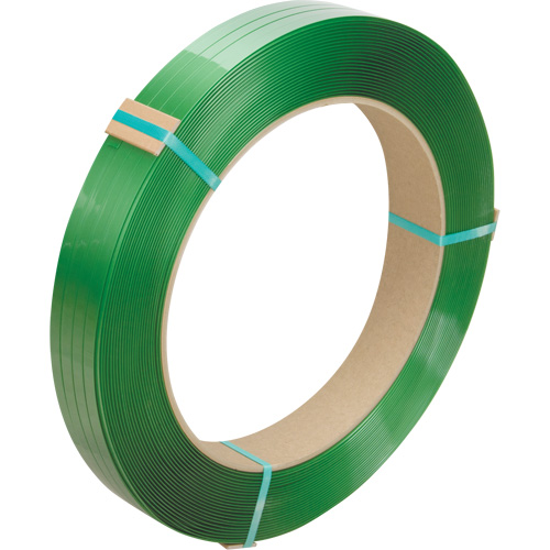 Strapping, Polyester, 1/2" W x 3380' L, Green, Manual Grade Quali-T-Solutions