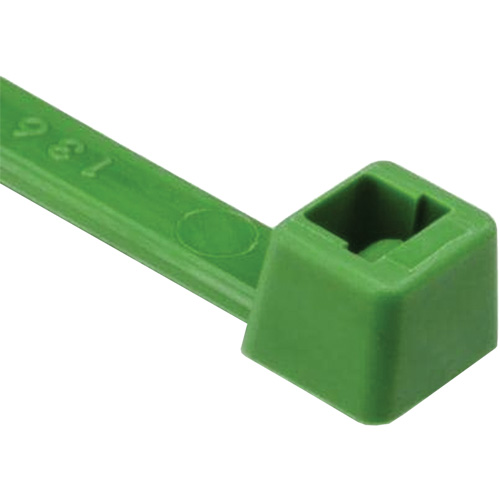 Attaches de c&acirc;bles s&eacute;rie T, Longueur 8", R&eacute;sistance &agrave; la traction 50 lb, Vert Quali-T-Solutions