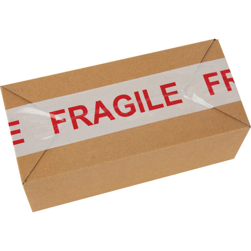 "Fragile" Box Sealing Tape, Hot Melt Adhesive, 2 mils, 48 mm (2") x 100 m (328') Quali-T-Solutions