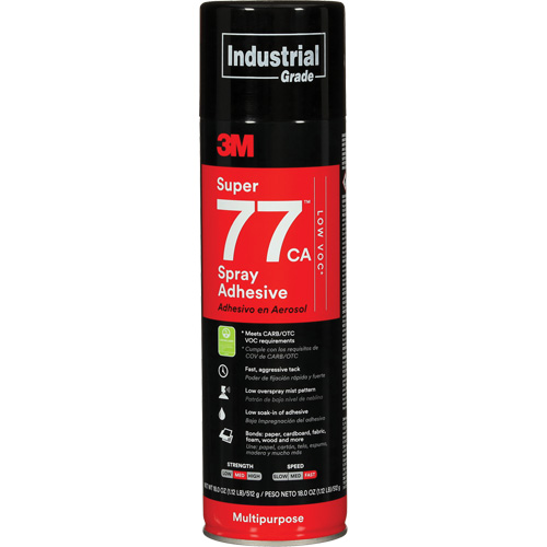 Adh&eacute;sif en a&eacute;rosol tout usage Super 77, Canette a&eacute;rosol Quali-T-Solutions