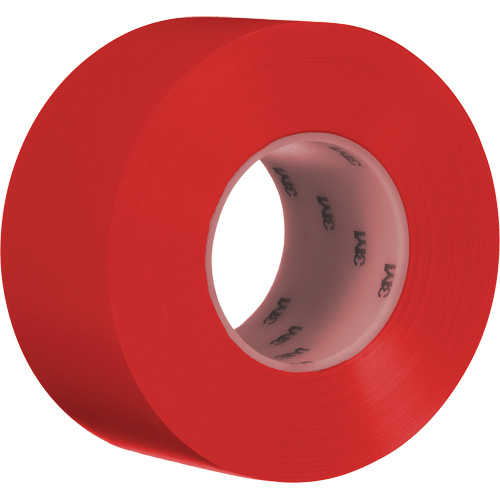 Durable Floor Marking Tape 971, 3" x 108', Vinyl, Red Quali-T-Solutions