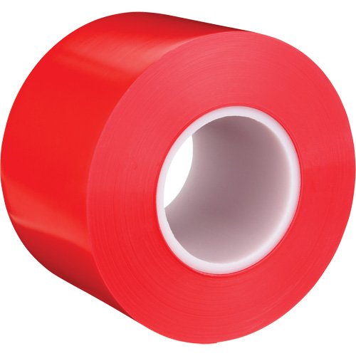 Durable Floor Marking Tape 971, 4" x 108', Vinyl, Red Quali-T-Solutions