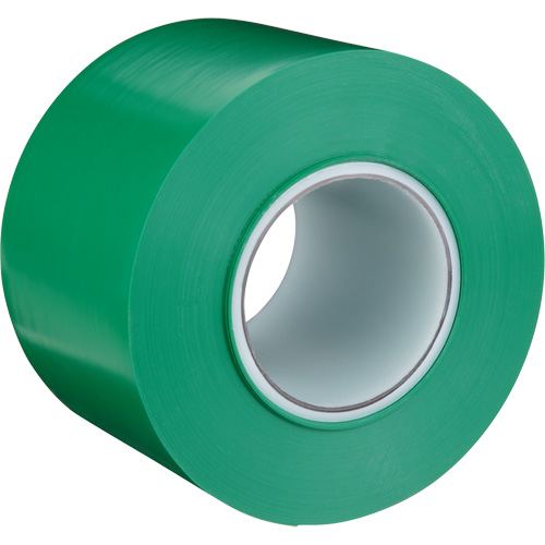 Durable Floor Marking Tape 971, 4" x 108', Vinyl, Green Quali-T-Solutions