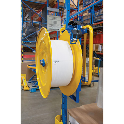 Distributeur de feuillards, Feuillard Polyester/Acier/Polypropyl&egrave;ne, Dia de noyau 16"/8", largeur de rouleau 3"/8"/6" Quali-T-Solutions