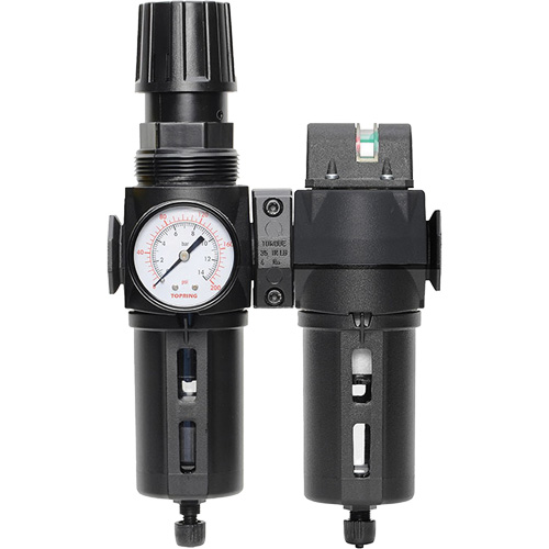 Manual Drain Filter, Regulator & Coalescing Filter with Standard Bowl Modulair 300, 1/4" NPT, 150 PSI, 5.1 fl. oz. Capacity Quali-T-Solutions