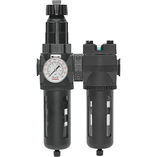 Filtre/r&eacute;gulateur + filtre coalescent drain manuel avec bol standard Modulair 400, 1/4" NPT, 150 psi, Capacit&eacute; de 9,1 oz liq. Quali-T-Solutions